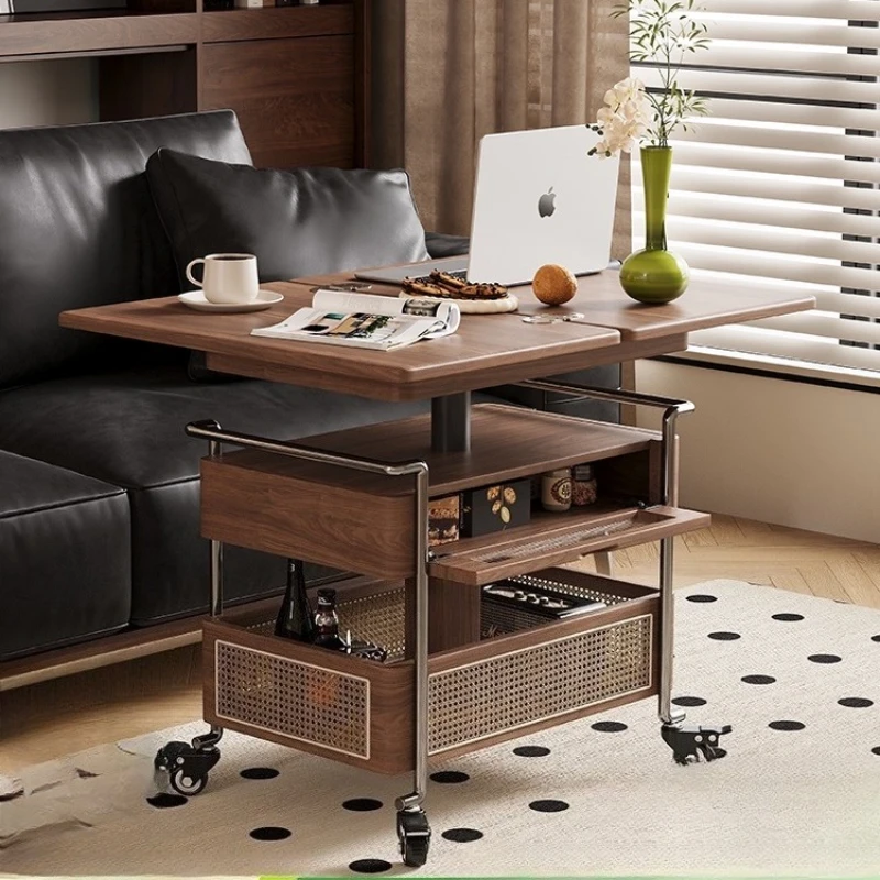 

Medieval style, mobile, coffee table small table, solid wood side cabinet