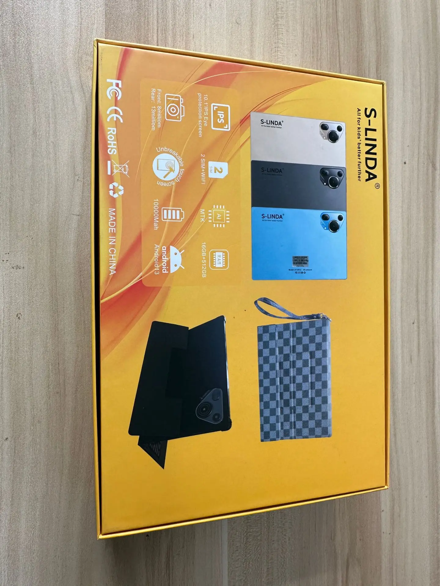 Tablet PC/S-LINDA Book/ZT15Pro/10,1 Zoll Kinder-Tablet-PC Anruf SIM