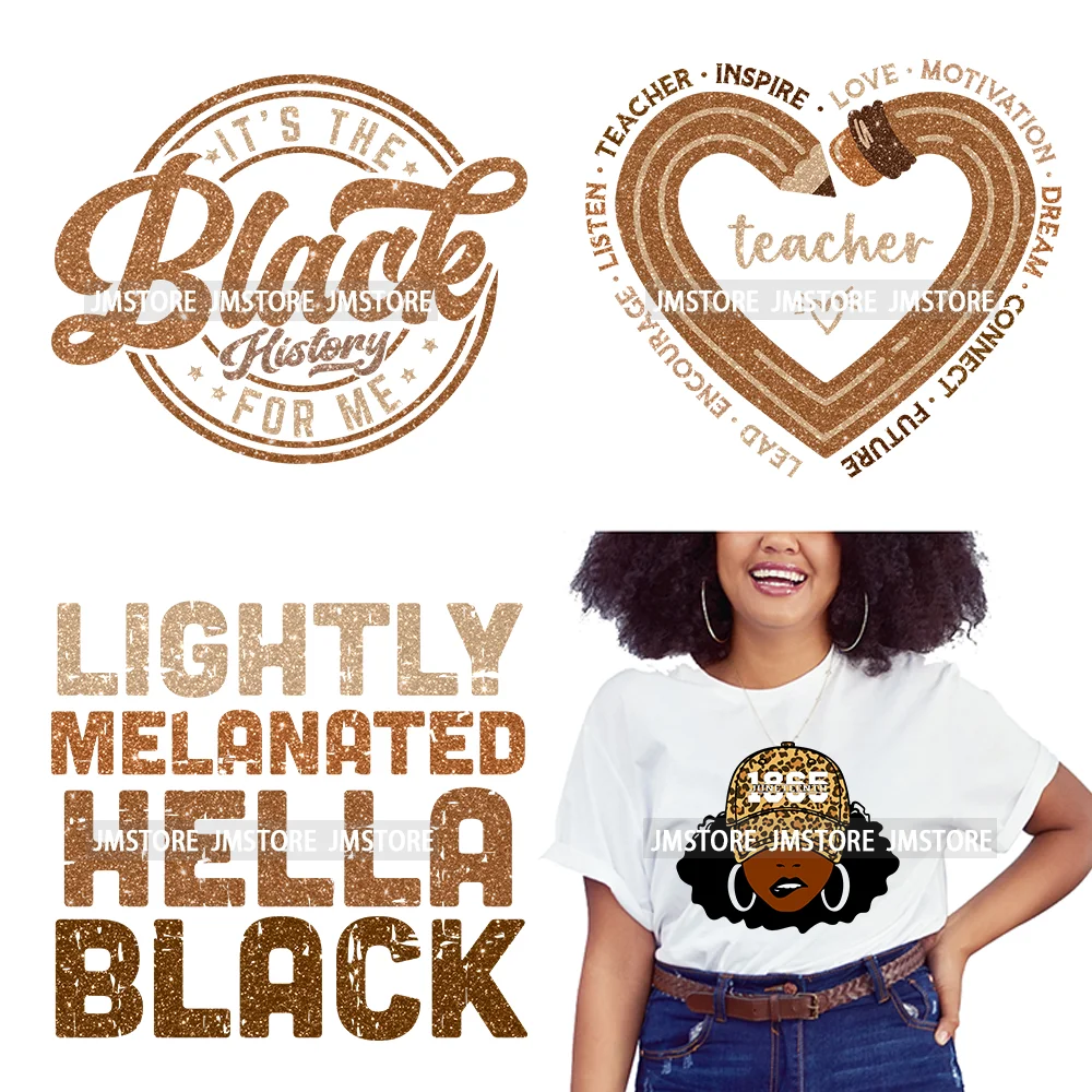 

Black History Month Pride African Leader Melanin Queen Juneteenth Iron On DTF Transfers Stickers Ready To Press For Sweatshirts