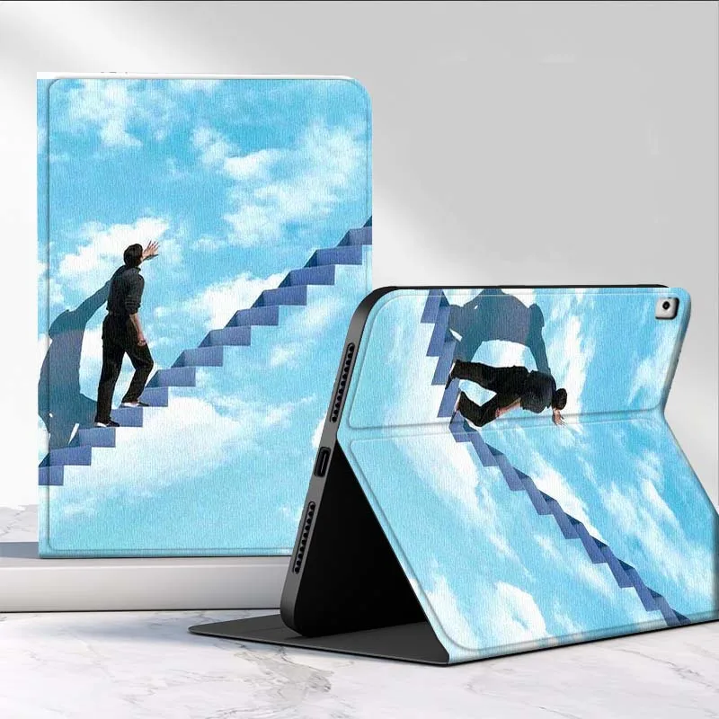 

Sky Staircase Realism Pattern For iPad Air Mini 9.7 2 4 5 11 6th 7th gen 13 3 1 2 4 5 6 7 7.9 10.9 10.5 Inch Tablet Case
