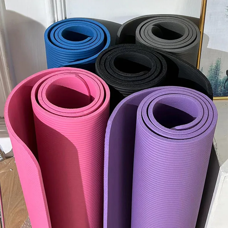 Yoga Mat Non-Slip Thickened Indoor Home Aerobics Fitness Sports Soundproof Shock-Proof Shock-Absorbing Mute Men and Women