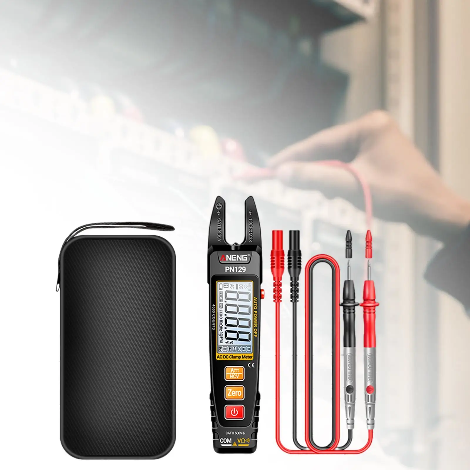 

Digital Clamp Meter Tester DC Volt Current Multimeter PN129 Versatile LCD Display Pocket Electrical Multimeter for Fuses Cars