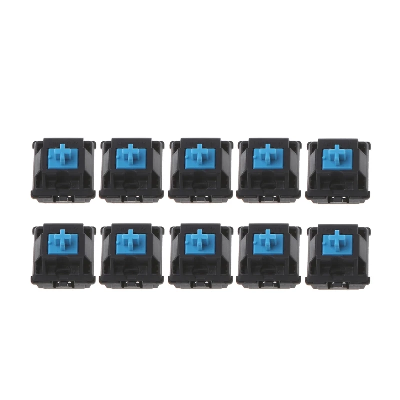 Original สีดำ 3Pin สำหรับ Cherry MX Switches คีย์บอร์ดเครื่องกล 10 ชิ้น/เซ็ต