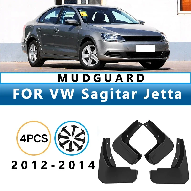 

Mud Flaps Fit for Volkswagen Sagitar Jetta 2012-2014 2013Mudguards Tire Fenders Splash Proof Accessories Wheel Guards 4ps