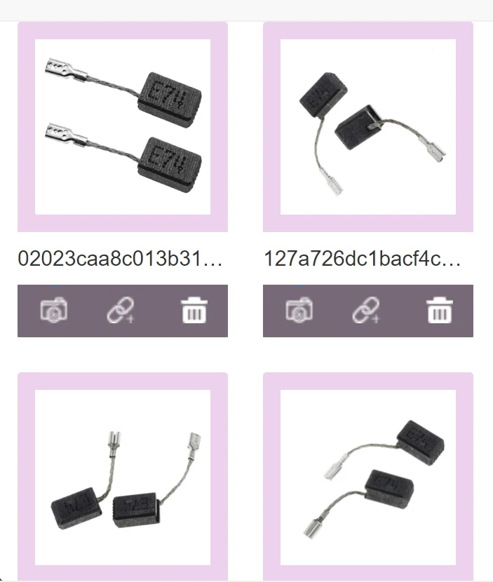 

2pcs 1619P02892 Carbon Brush For Grinder GWS7-100 GWS7-125 E74GWS7-100 GWS7-125 E74 Carbon Brushes Power Tool Accessories