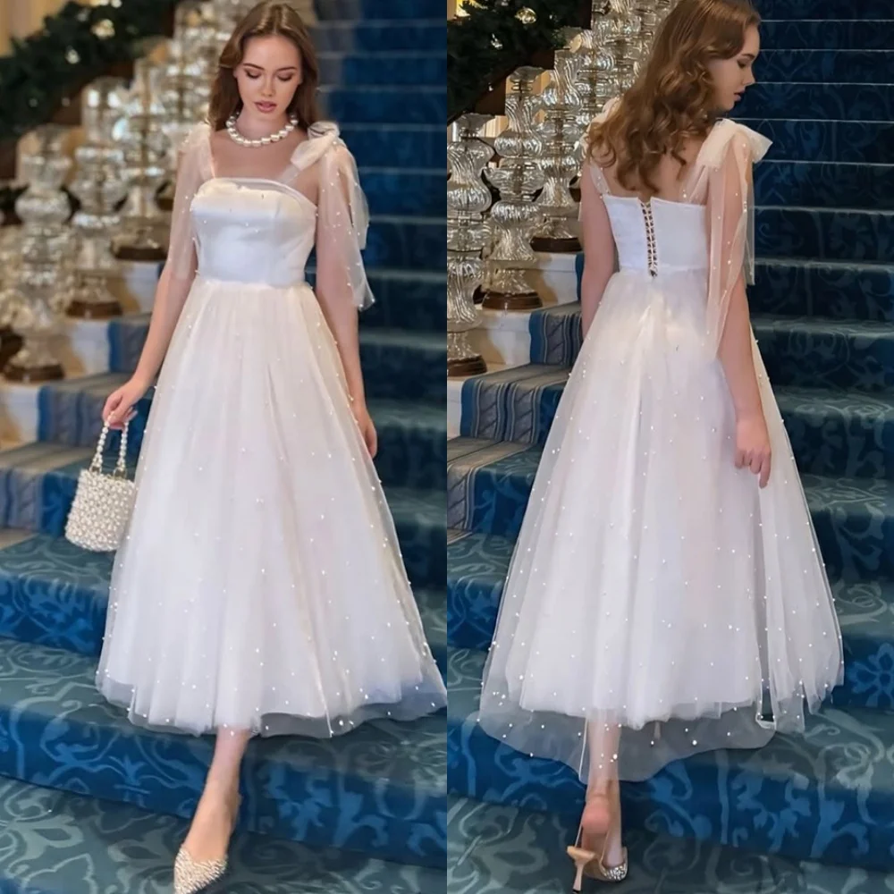 

Customized Dreamy White Tulle Evening Dress Classic Strapless Sleeveless Celebrity Gowns Luxury Lace Up Back Party Gowns