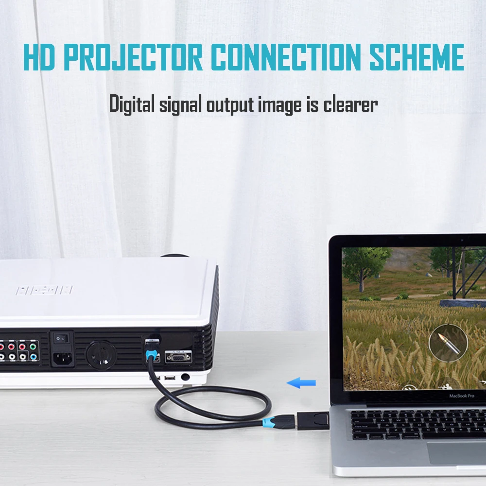 4K DisplayPort zu HDMI-kompatiblen Adapter 4k@60hz DP Stecker auf Buchse HDMI-kompatibler 3D-Konverter Video für PC HDTV Laptop Moni – Detail 5