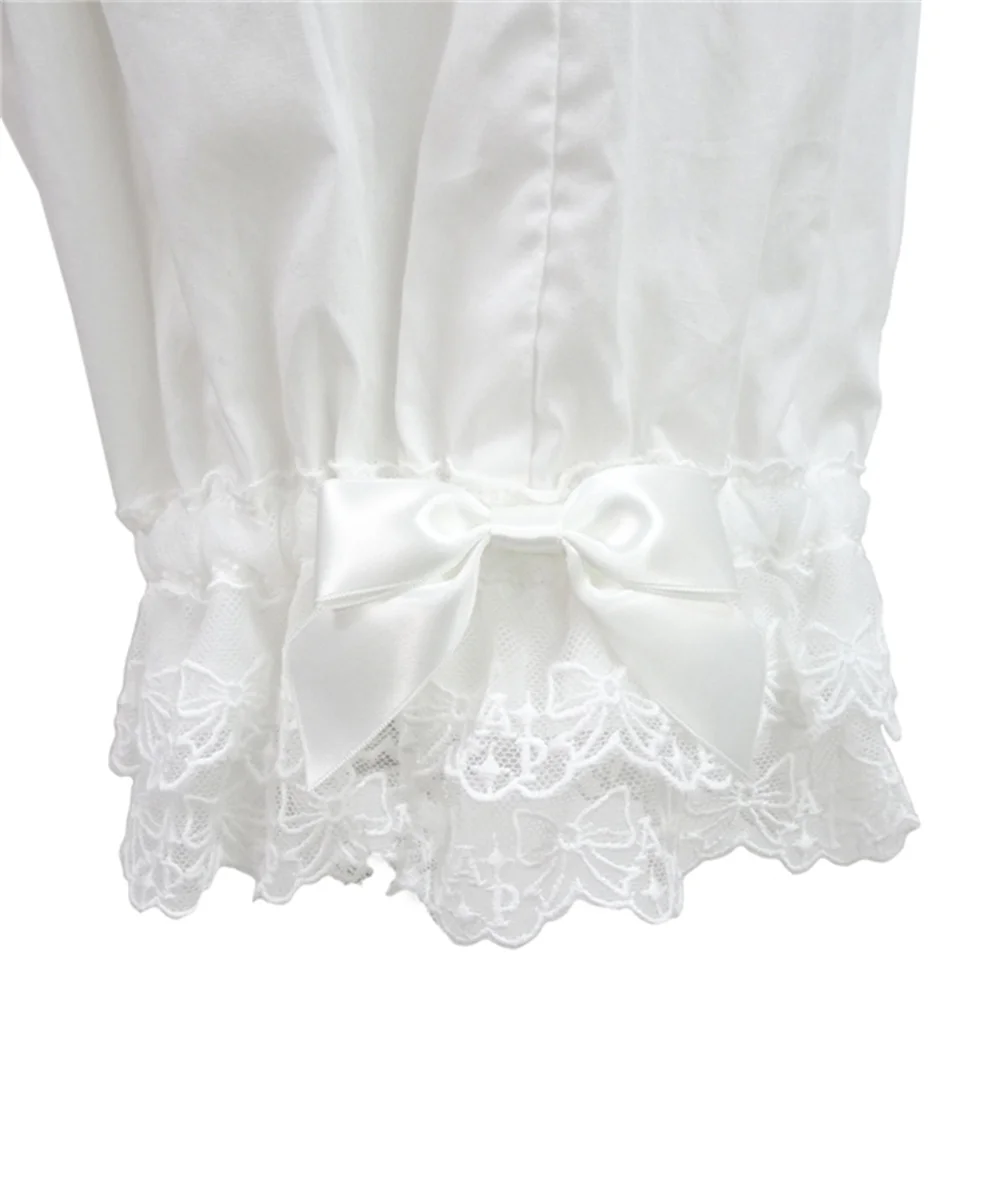 Tailored Cotton bow lantern shorts