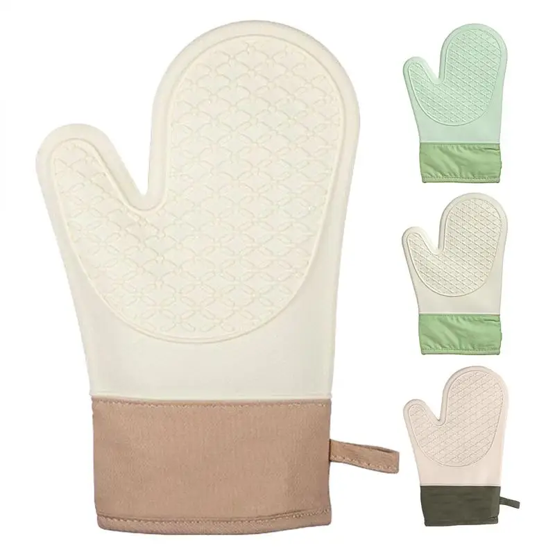 Heat Resistant Kitchen Mitt Baking Oven Insulation Mittens Non-slip Heat-Resistant Baking Kitchen Mittens For Cake Store Dessert