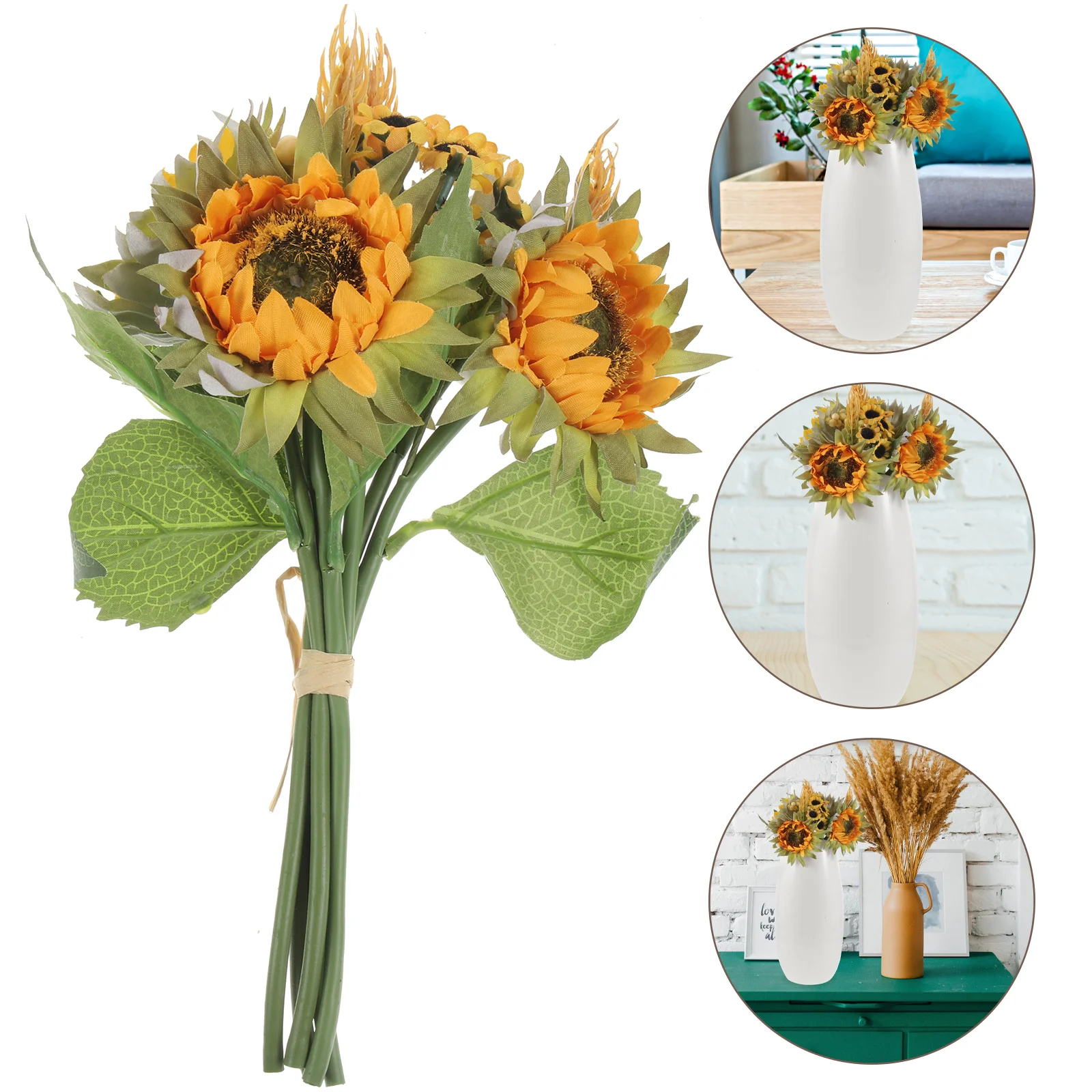 

Sunflower Props Golden DIY Flower Arrangement Supplies Home Wedding Decoration Exquisite Details Brighten Space