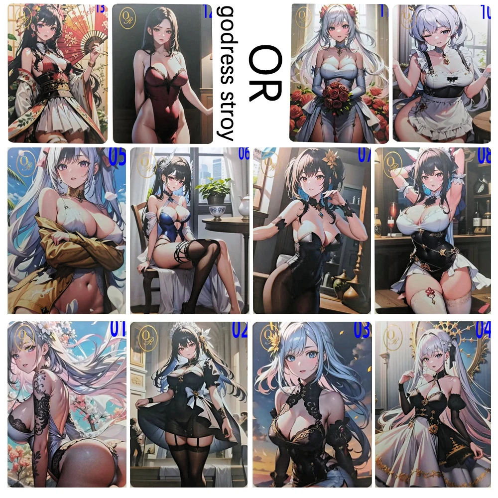 

История богини или Йор Форгер Ganyu Yoimiya Funina аниме любимые карты текстуры подарки на день рождения, Рождество, вспышка, Радуга, вспышка