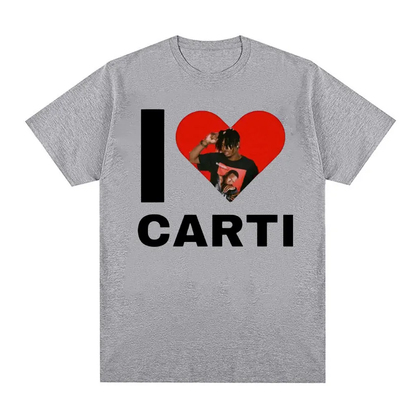 I Love Playboi Carti Rapper Graphic Tshirt Men Women Harajuku Y2k Short Sleeve T-shirt Male Hip Hop Oversized T Shirt Streetwear