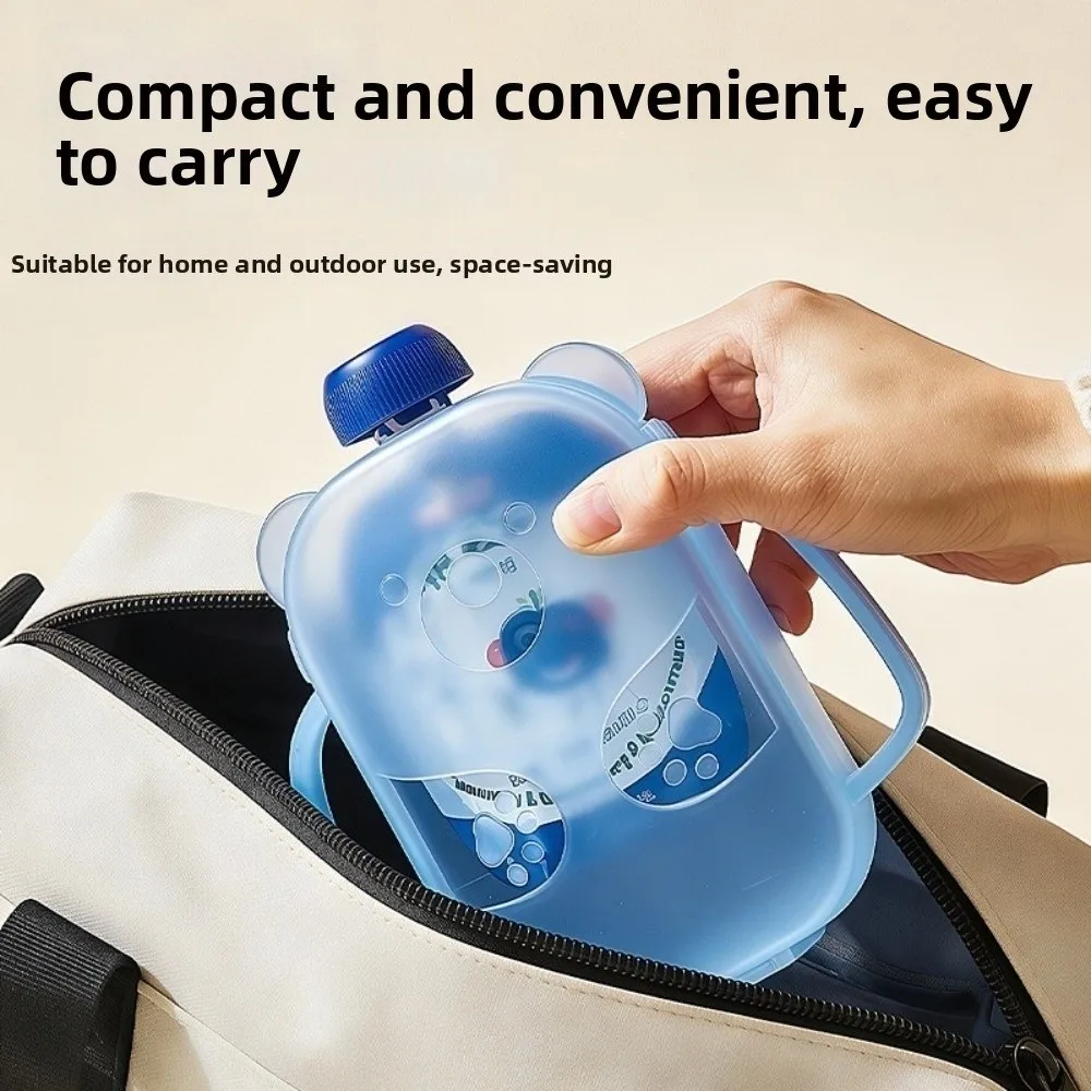 New Bear Shaped Squeeze Pouch Holder Spill Proof Anti-Squeeze Snack Squeezer With Handles Toddler Feeding Holder Toddler Feeding