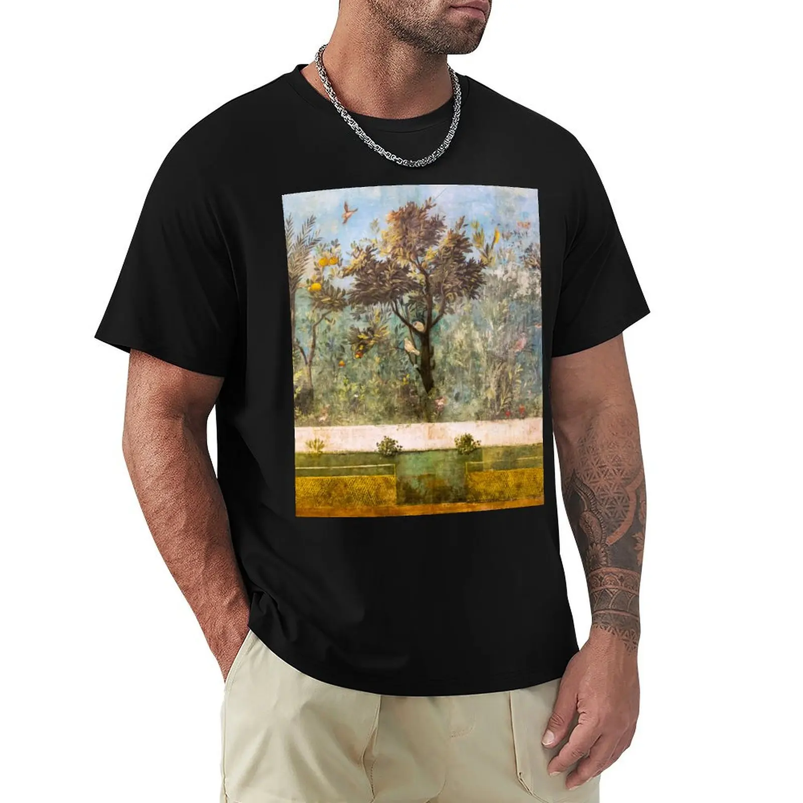 

Viridarium of the Villa of Livia on Via Flaminia, Rome. T-Shirt animal prinfor boys oversized t shirt plain black t shirts men