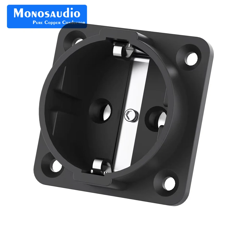 ES3R Monosaudio czysta miedź 99,998% rodowane gniazda EU Schuko AC16A 250V gniazdo zasilania ue europejska moc Chass