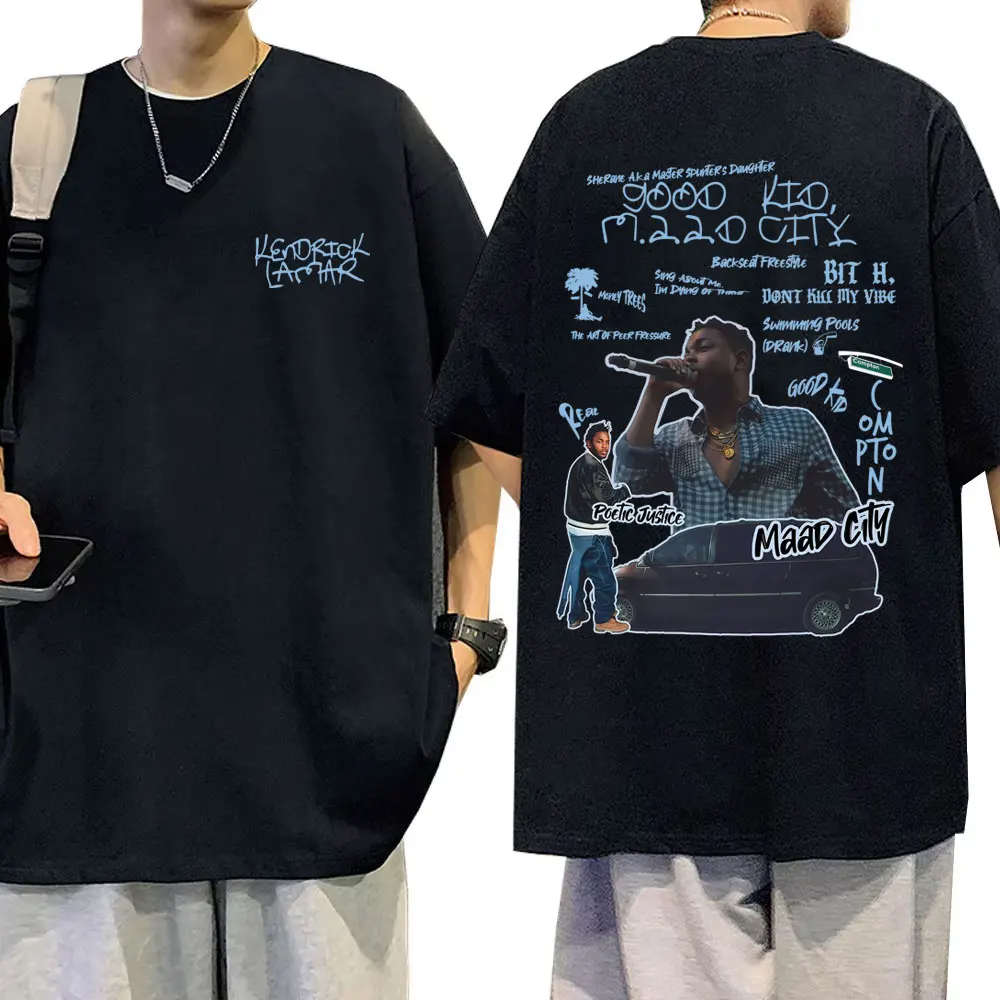

Rapper Kendrick Lamar Good Kid T-shirt Men Women Hip Hop Fashion Pop Music T-shirts Men's Casual Vintage Oversized T Shirts tops