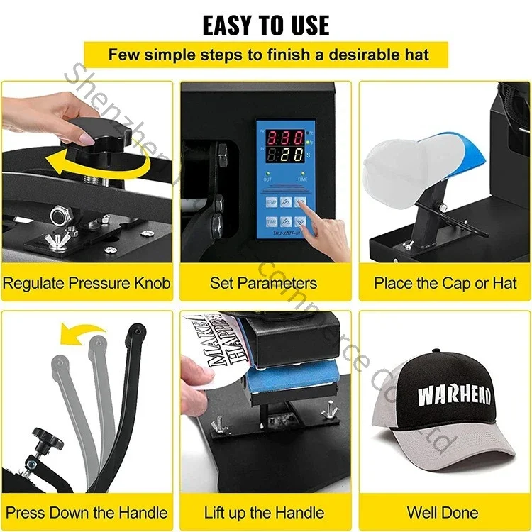 

Excellent Hat Printing Machine, Heat Transfer Printing Machine Personalized DIY Hot Marking Machine Hat Baking Machine