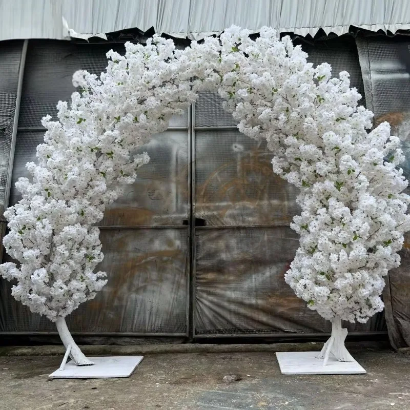 Artificial Indoor Cherry Blossom Tree Arch Wedding Decoration Large Outdoor Artificial Cherry Blossom Tree