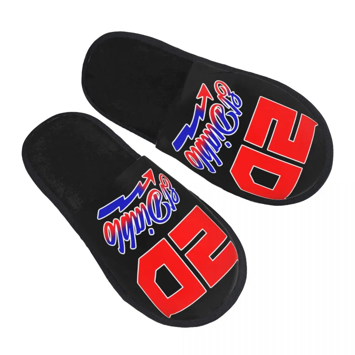 Custom Fabio Quartararo House Slippers Women Cozy Memory Foam Slip On Bedroom Slipper Shoes