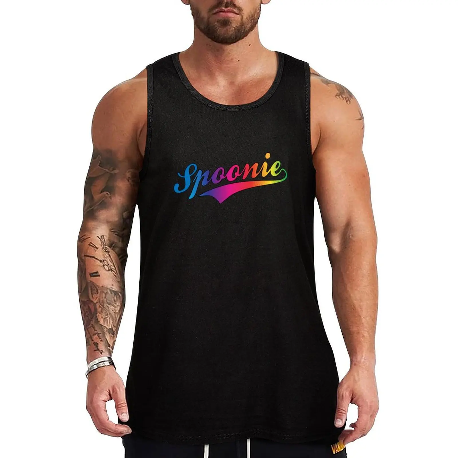 

Team Spoonie Tank Top man vest gym shirt men Gym clothes