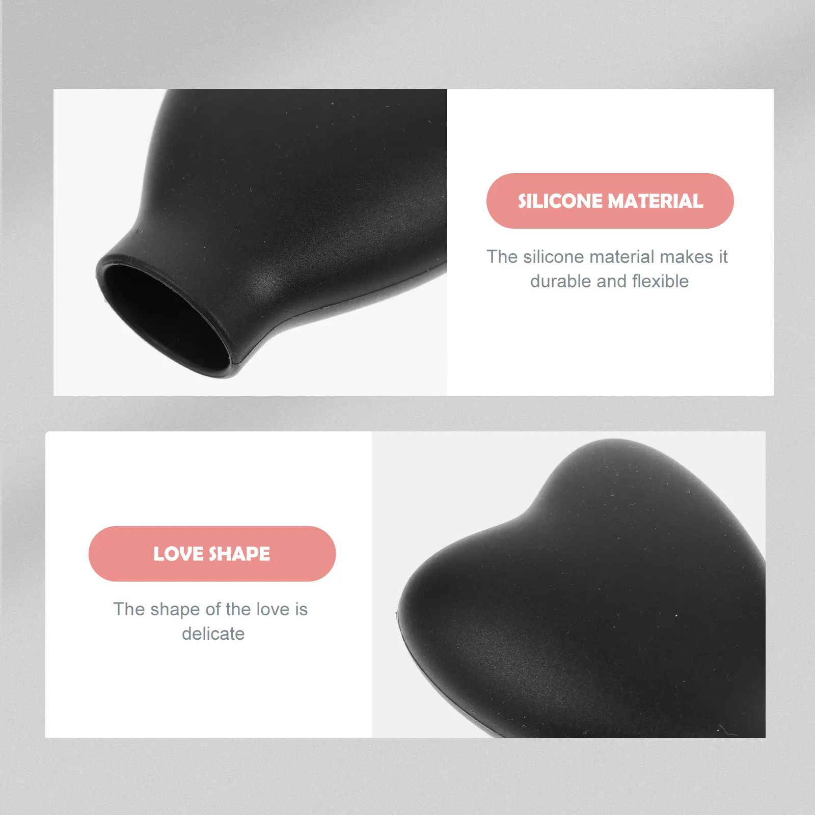 3 Pcs Silicone Makeup Brush Cover Protector Protection Covers Travel Protectors