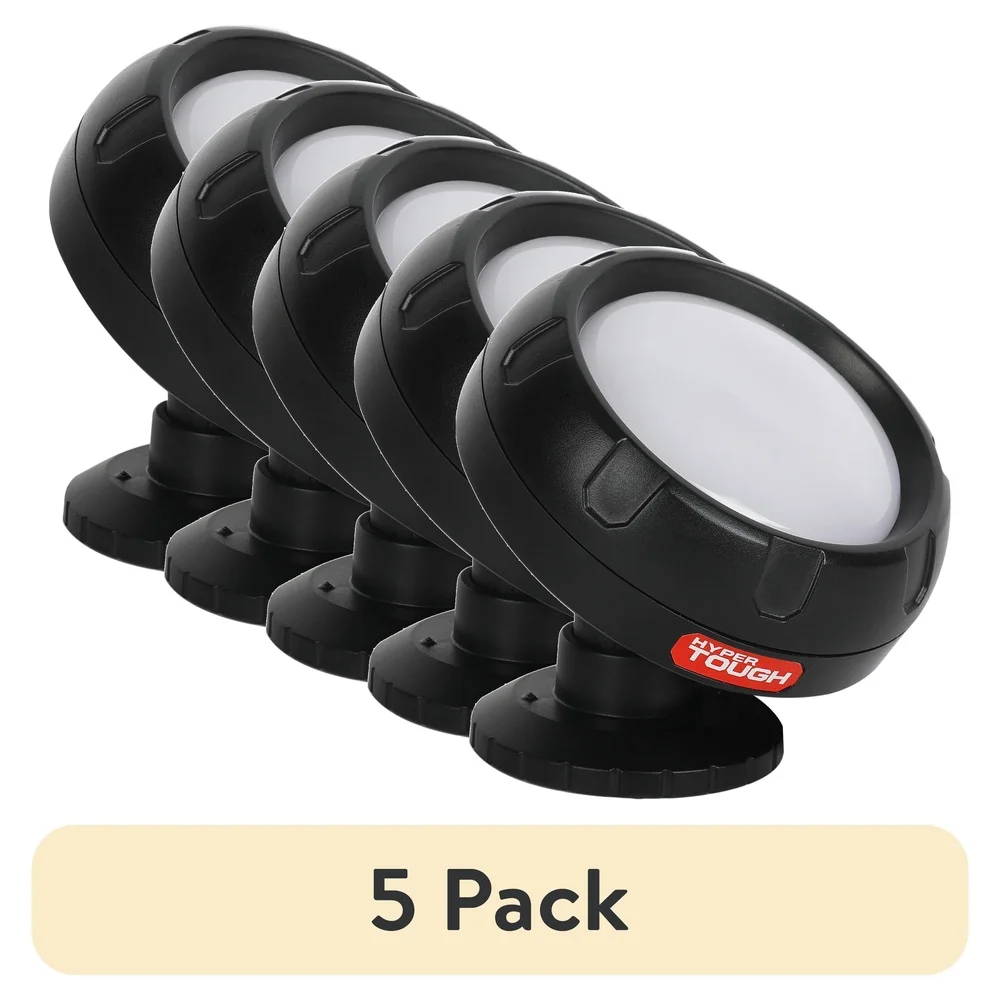 

5 Pack 300 Lumen Pivoting LED Work Light Adjustable Bright Beam Versatile Compact Tool Garage Workshop Home Use