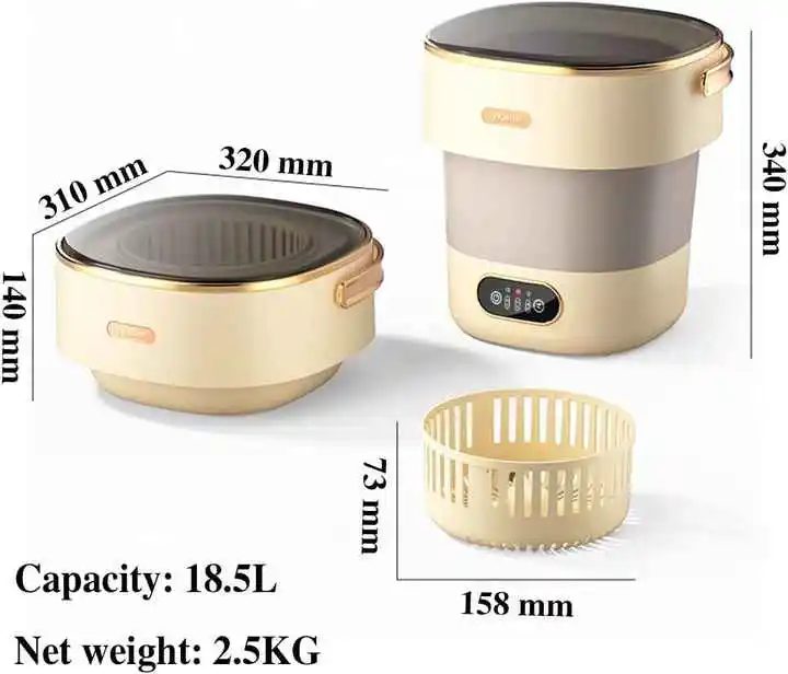 

for Portable 13-liter Mini Automatic Multifunction USB Power Supply Plug for New American Dormitory Washing Machine