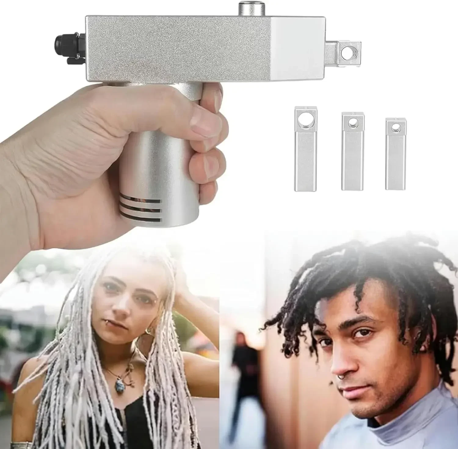 New Upgrade Automatic Dreadlock Machine Braided Holes,Easy DIY Instant Dreadlocks Maker No Needle Change Required Portable