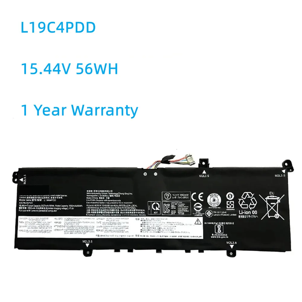 

L19D4PDD L19M4PDD L19C4PDD Battery For Lenovo ThinkBook 13S 14S G2 ITL for ThinkBook 13S G2 ARE 5B10Z37618 15.44V 3627mAh