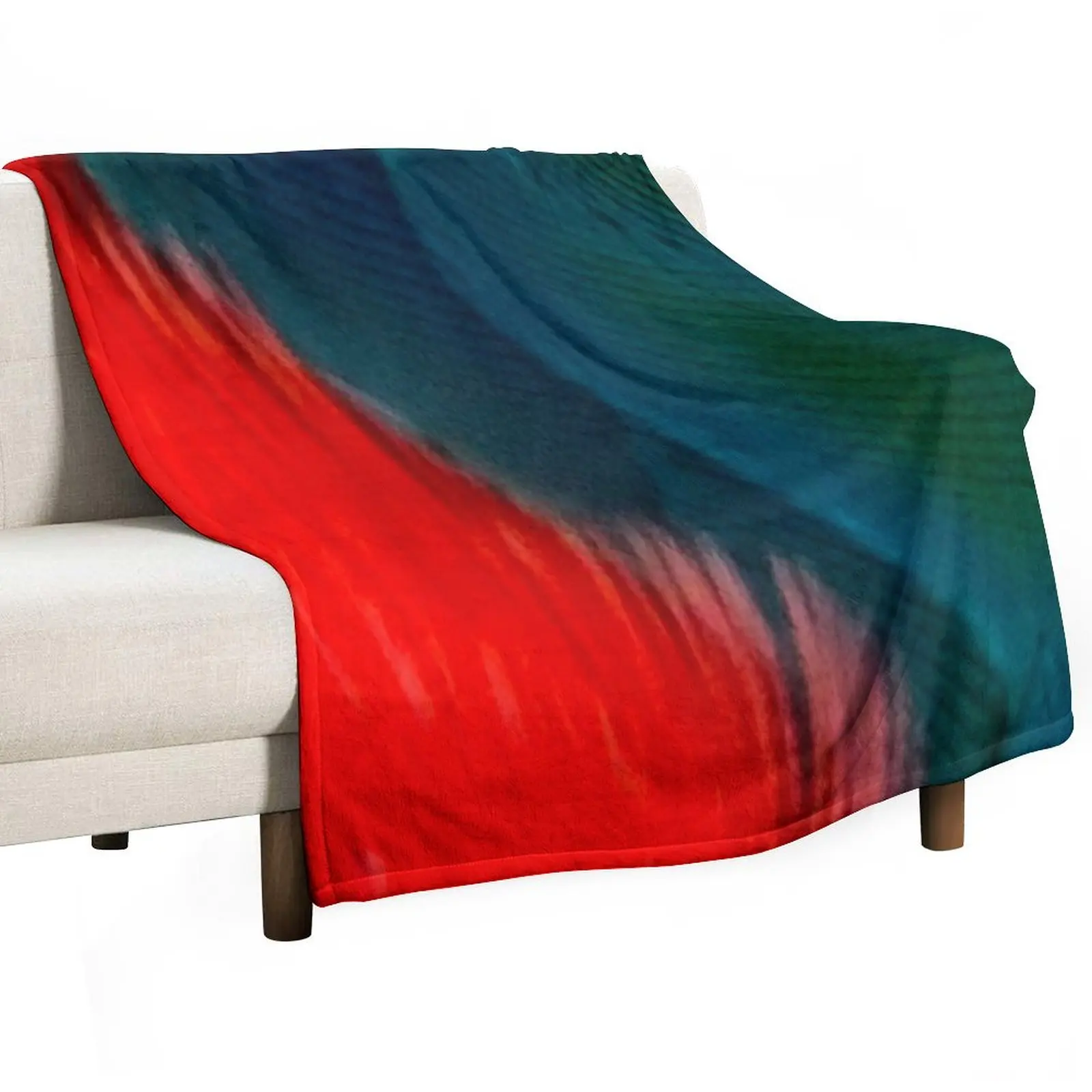 Crimson bellied conure pattern Throw Blanket Large Giant Sofa heavy to sleep Furrys Blankets