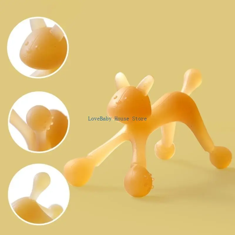 

BX0D Baby Thette Tone Toine BPA Бесплатный силиконовый детский провод Baby Chew Toy в течение 0-12 месяцев
