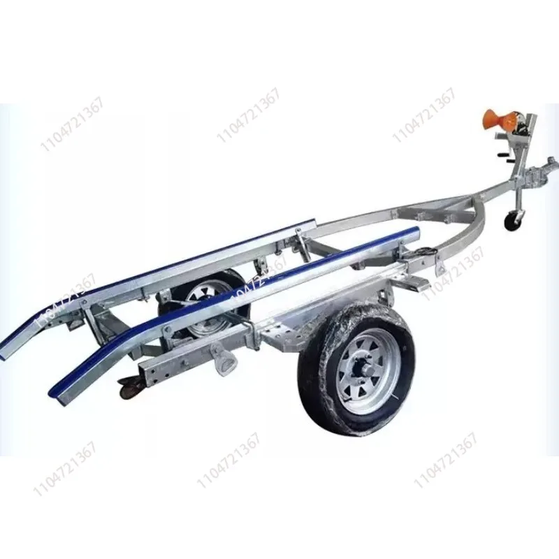 Motorboat Trailer Small Yacht Assault Boat Trailer Motorboat Trailer 1pcs