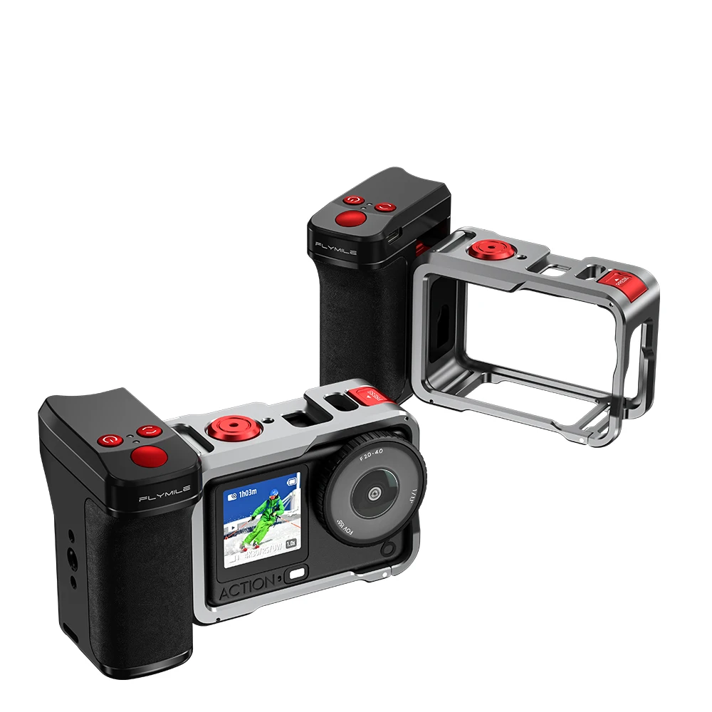 

For DJI OSMO ACTION 6/4/5PRO Bluetooth Street Photography Handle Magnetic Quick-Release Accessories for Action Cameras