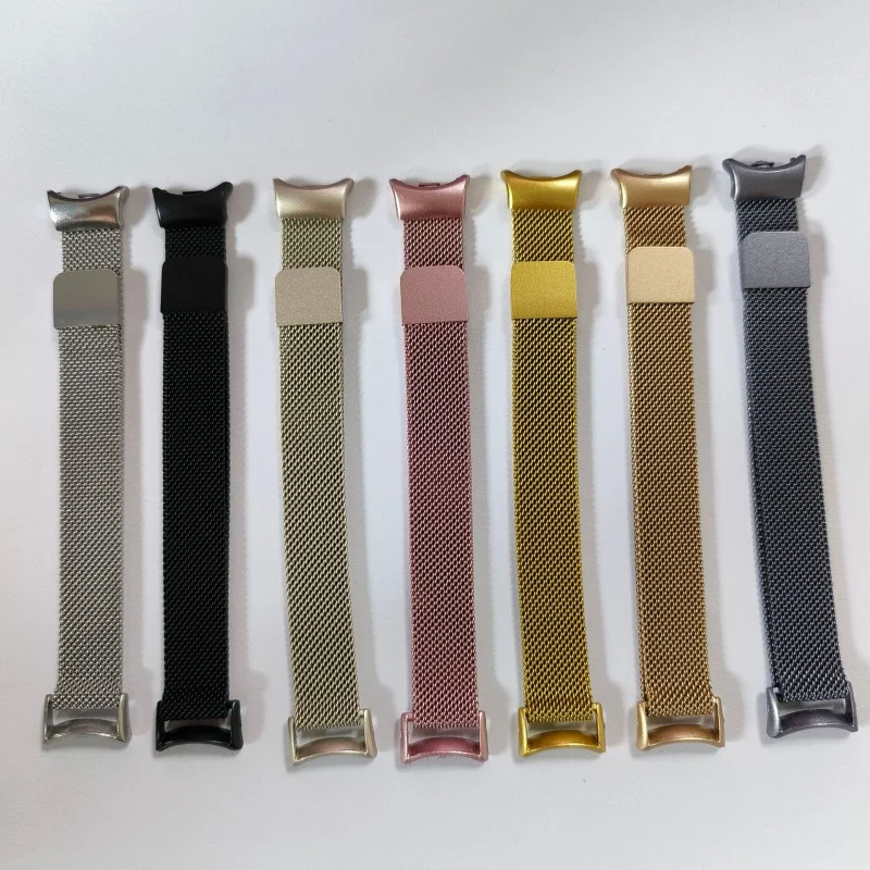 

Suitable Mi Band8/9Milanese Strap Stainless Steel Metal Magnetic Watch Strap