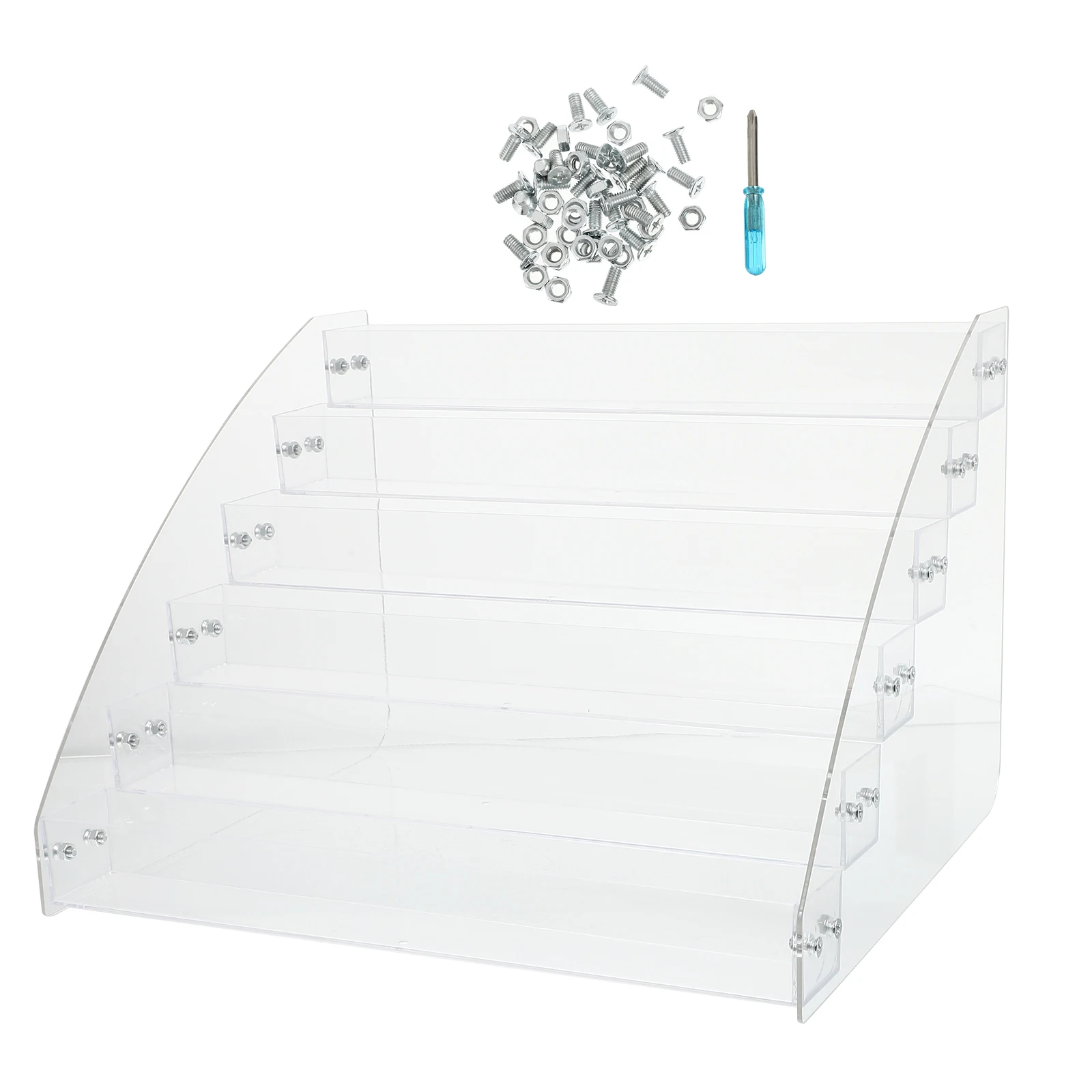 

1Pcs Acrylic Display Stand 6 Layers Clear Organizer Shelf Desktop Storage for Cosmetics Office Supplies Acrylic Holder