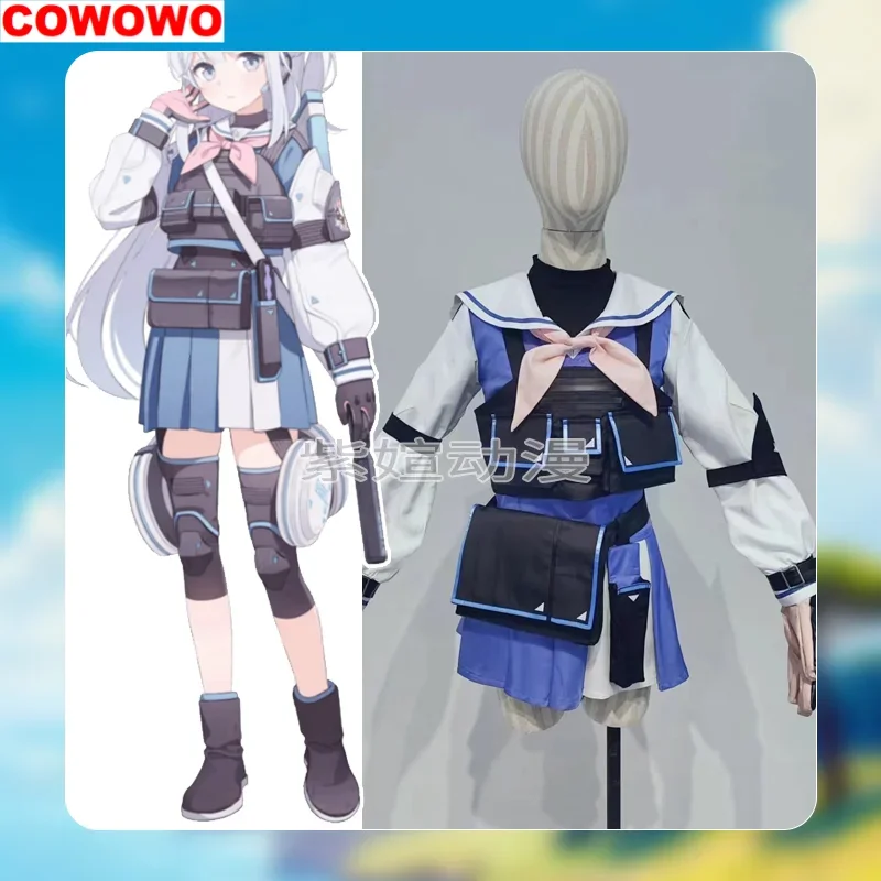 COWOWO Blue Archive Tsukiyuki Miyako Customize Cosplay Costume Cos Game Anime Party Uniform Hallowen Play Role Clothes Clothing