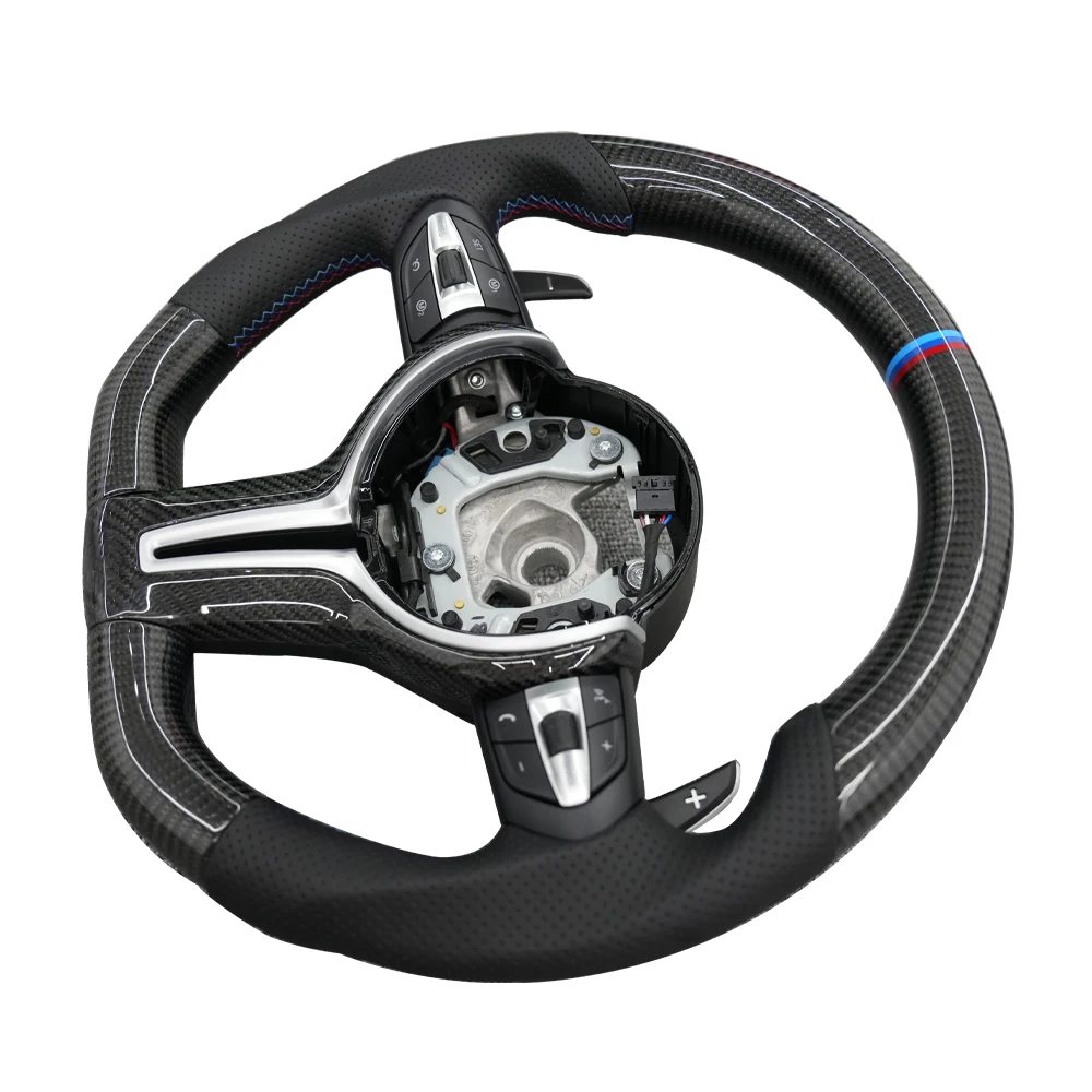 Customizable F8x M2 M3 M4 Real Carbon Fiber Racing Car Steering Wheel for  M5 M6