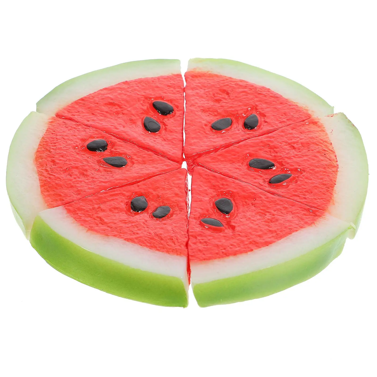 

6 Pcs Realistic Watermelon Slices Artificial Fruit Model Photography Props Lightweight Versatile Lifelike PartyDecoration