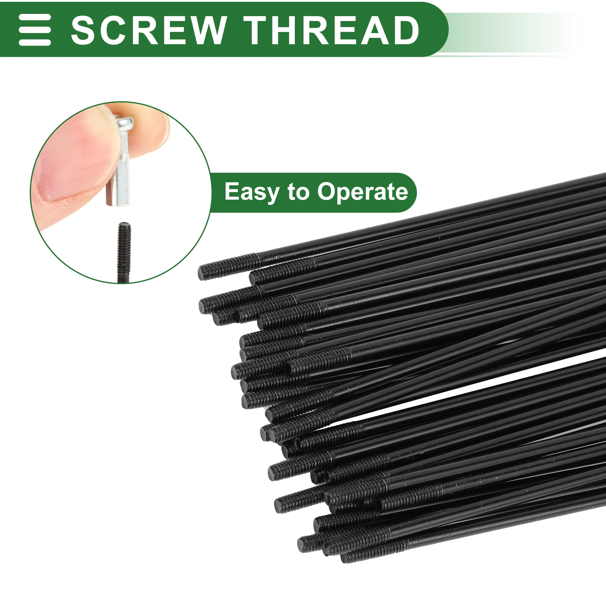 X autohaux jari-jari roda sepeda, jari-jari pit 14G 67mm 72mm 76mm 80mm 83mm 87mm 90mm 94mm 100mm 104mm 107mm baja karbon panjang