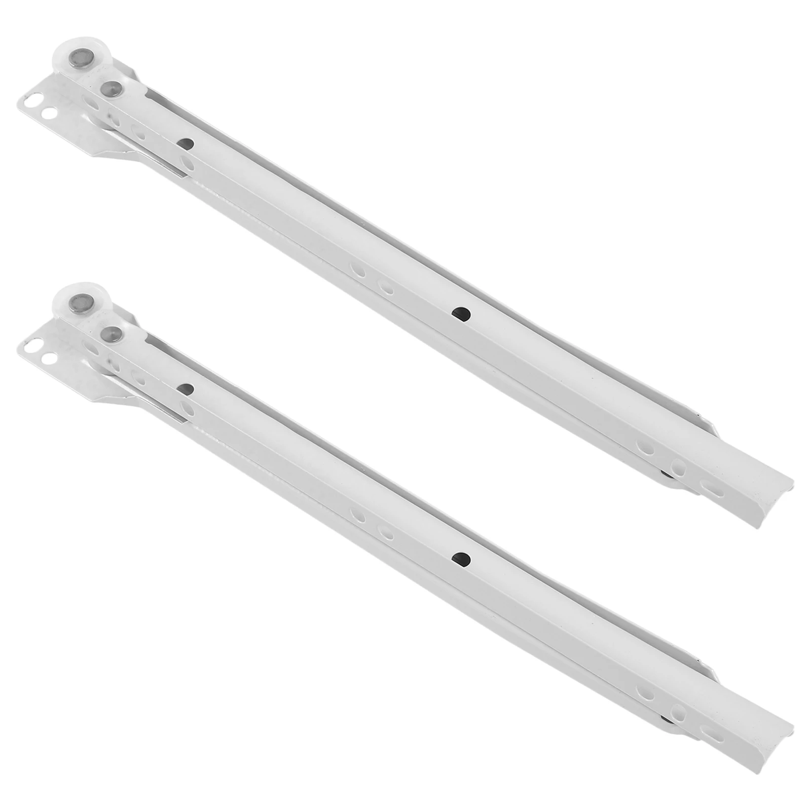 

2 Pairs 10 Inch Steel Drawer Slides Glide Roller Rails Smooth Furniture Hardware Undermount Wardrobe Dresser Track Guides
