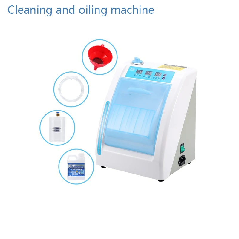 Dental Mobile Phone Cleaning and Oiling Machine Intelligent Four Hole High and Low Speed Slow Bending Machine Straight Machine l