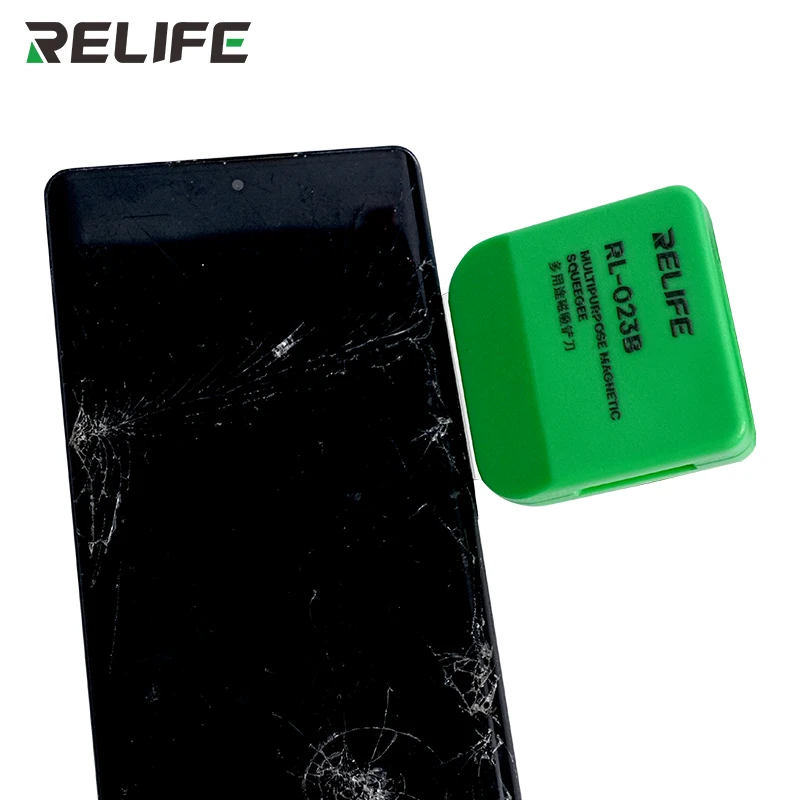 

RELIFE TK2 200PCS Double Sided Blade Stainless Steel Ultra Thin 0.09mm Scraper for Phone Screen Separation Adhesive Removal