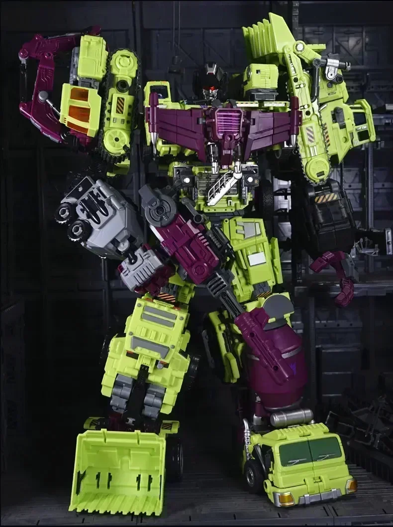 6 IN 1 NBK 42CM Devastator Toy Transformation KO Robot Car combination Action Figure excavator Blender Model Kid NO BOX