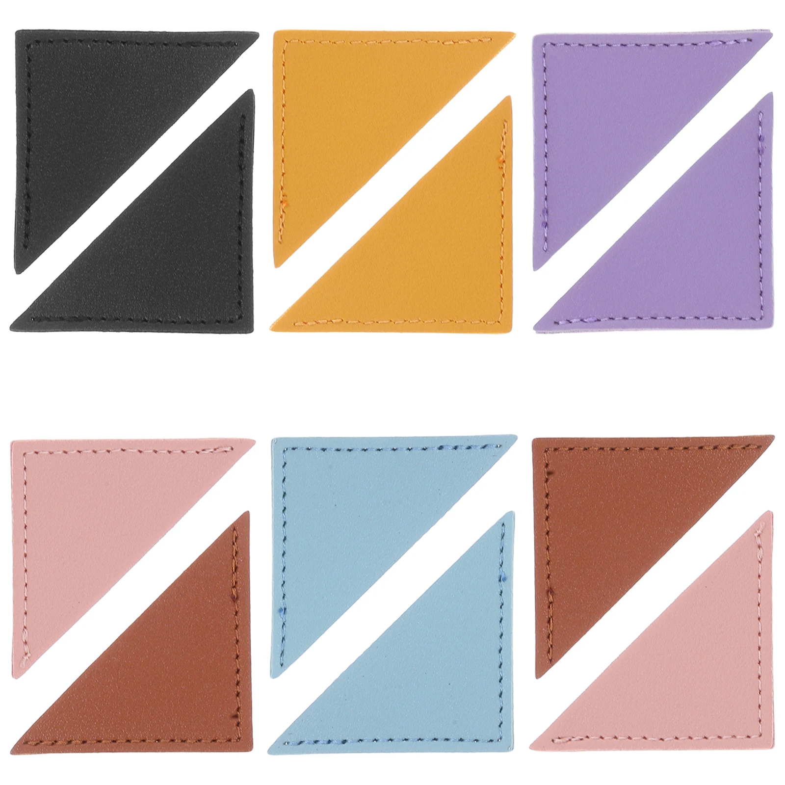 12 個の三角形ブックマークエレガントな PU ページマーカー子供女性コーナーブックマーク簡単にきれいなデザイン聖書花かわいいテキスト