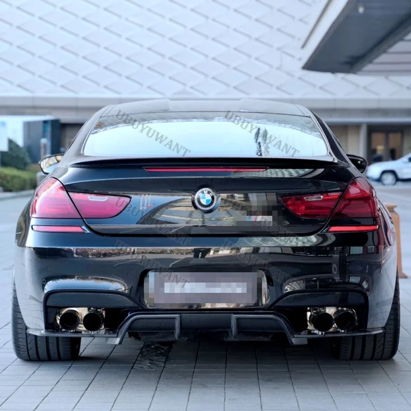 Für BMW M6 F12 F13 F06 M Carbon Fiber Stamm Spoiler Hinten Flügel Lip Dekoration Einfach zu Installieren Auto Zubehör 2011-18