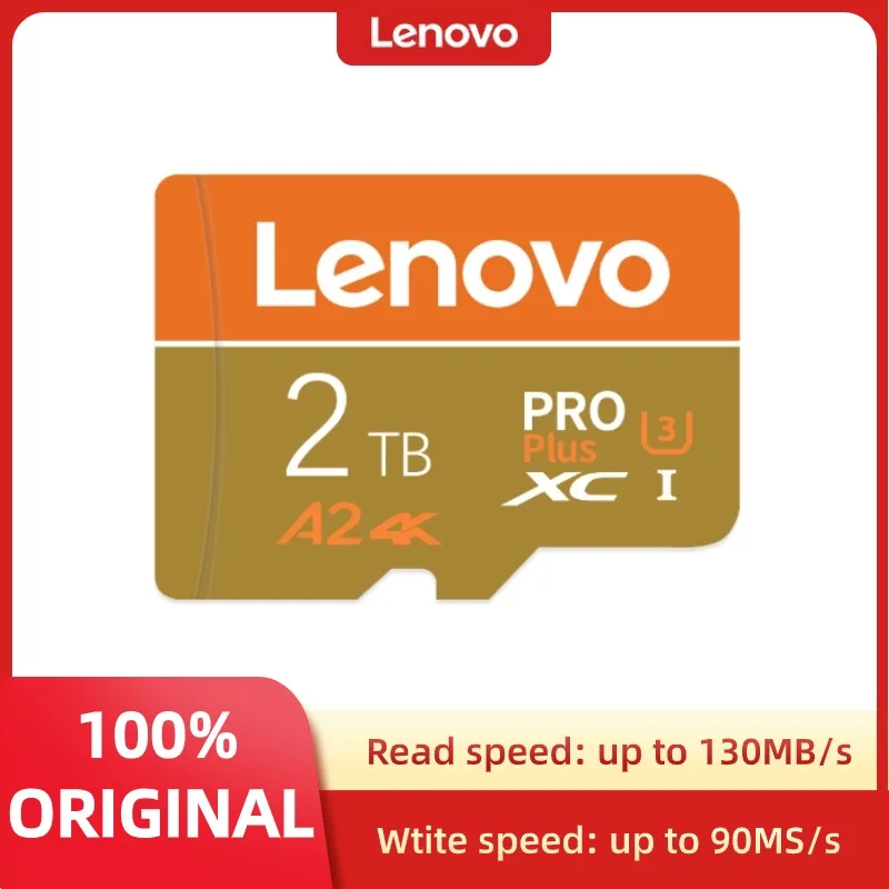 Lenovo Micro TF SD-Karte Mini SD Klasse 10 2TB 128GB 256GB 512GB Hoch geschwindigkeit schreiben Super Kompatibilität Telefon Kamera Speicher karte 1TB