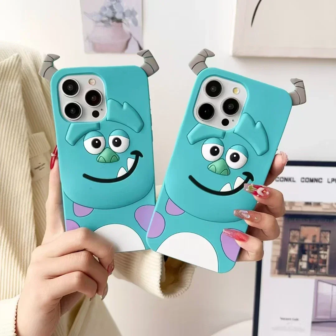 Phone Case for samsung galaxy A54 5g case A53 A24 A25 A52 S24 S23 ultra FE  Cute monster  Soft Anti-drop  Silicone Cartoon Cover