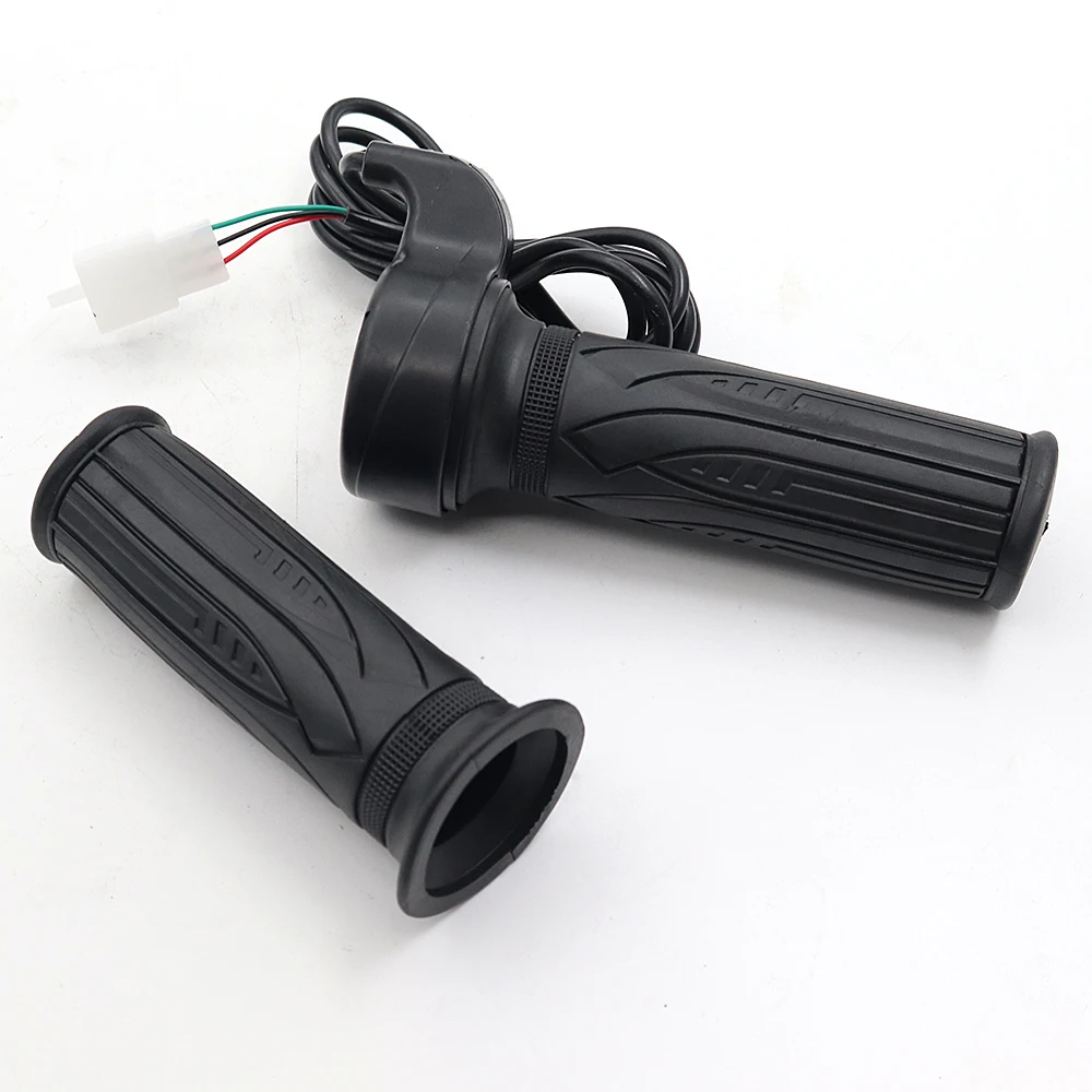 1 Pair Throttle 24V 36V 48V 60V 72V 84V 96V Accelerator Twist Gas Handle for Electric Bicycle/e-bike/Scooter/BLDC Controller