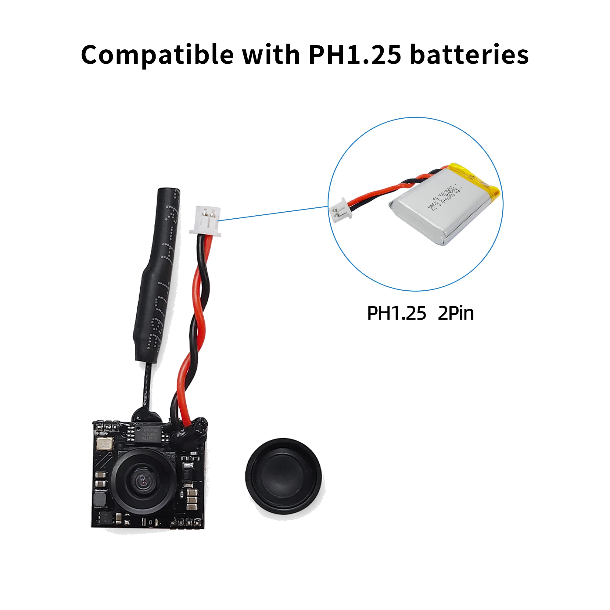 EWRF 800TVL Micro Camera 5.8G 48CH 200mW FOV170 CMOS AIO FPV Camera for Radiolink F121 Mini Racing Drone Quadcopter