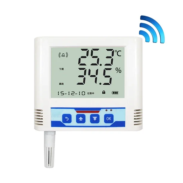 Long Time Working Wireless Temperature Sensor Recorder Multi Use Temperature Data Logger With WIFI